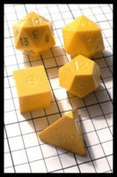 Dice : Dice - Dice Sets - Gamescience Opaque Safron  - FA collection buy Dec 2010